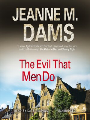cover image of The Evil That Men Do